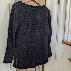 LL Bean Fisherman Sweater Tunic